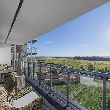 Duenenlounge - 5 Sterne Mit West-balkon Und Fantastischem Blick Ueber Den Deich Апартаменты